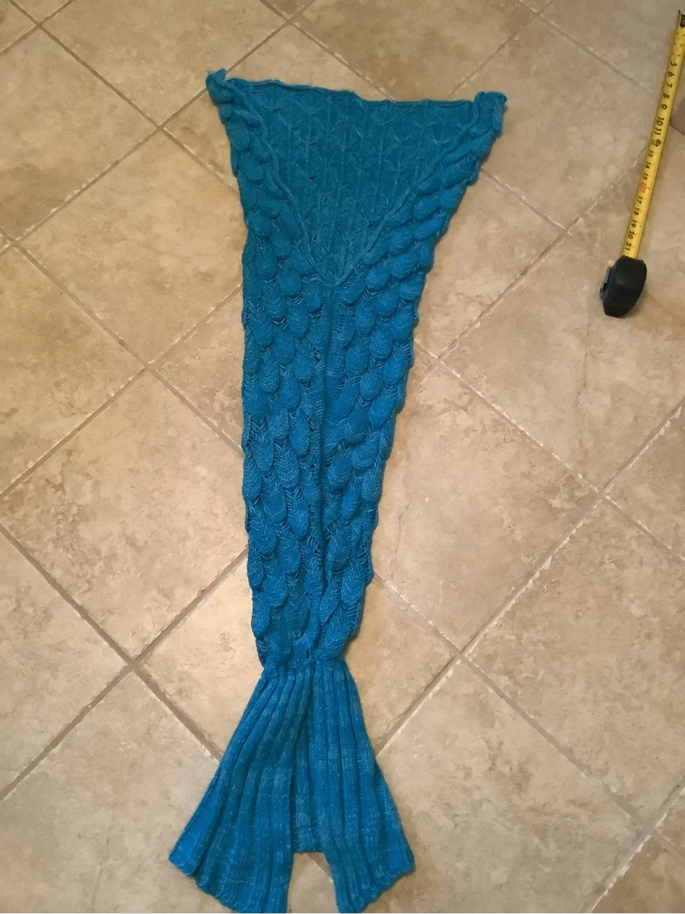 Blue Mermaid Fish Tail Blanket